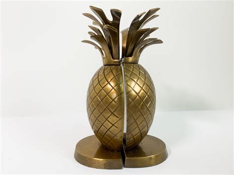 antique metal box with pinaaple on top|Vintage Pineapple Metal Boxes .